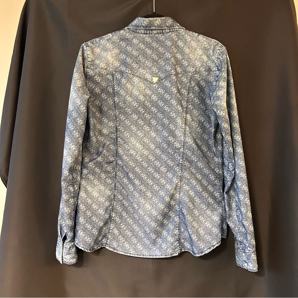 Guess Denim Button Down Shirt - Picture 5 of 6
